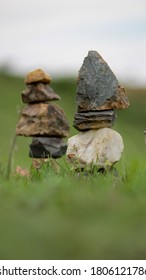 Stack of Different Stone Concept of Balance