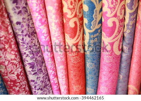 Stack of fabrics 