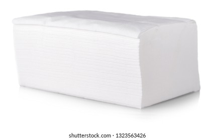 Stack Folded Disposable Tissue Papers On Stock Photo 1323563426 ...