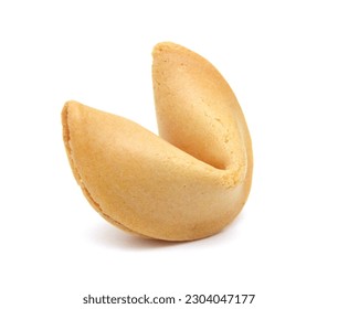 Stack fortune cookies isolated on white