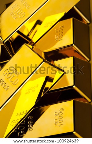 Stack of gold bars