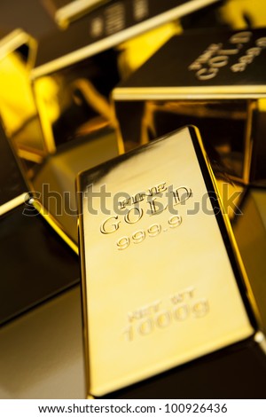 Stack of gold bars