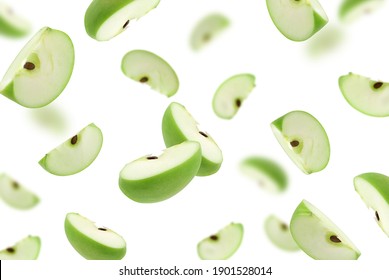 Stack of green Apple falling or flying.Creative levitation food
 - Powered by Shutterstock