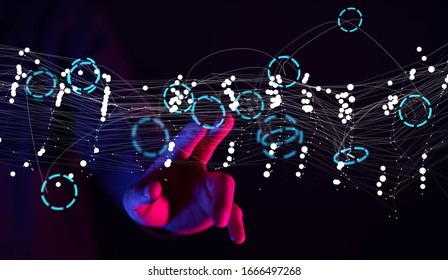 Stack of hands showing unity and teamwork  3d