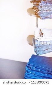 Stack of jeans
