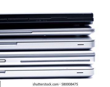 Stack of laptops business
