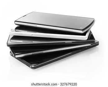 Stack Of Mobile Phones