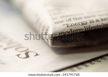 Stack of newspaper