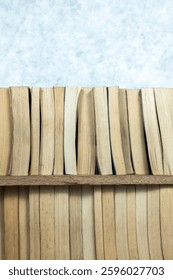 Stack of old books. Educational background