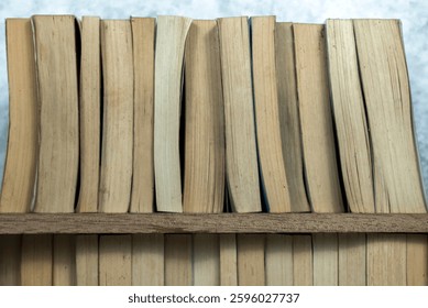 Stack of old books. Educational background