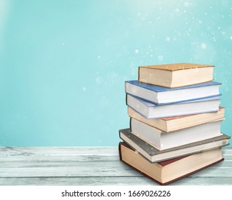 Stack Old Study Books On Desk Stock Photo 1669026226 | Shutterstock