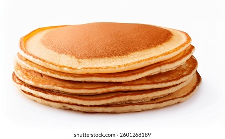 stack of pancakes . isolated on a white background