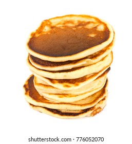 Pancakes Stack On White Background Stock Photo 89581936 | Shutterstock