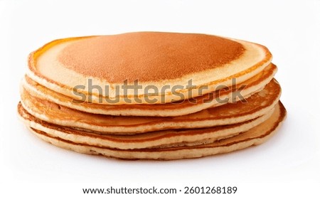 stack of pancakes . isolated on a white background