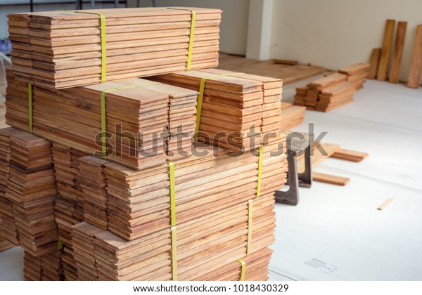 Stack Parquet Wood Slice Flooring Wood Stock Photo Edit Now