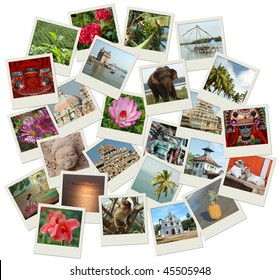 Stack of photo shots with Southern India landmarks