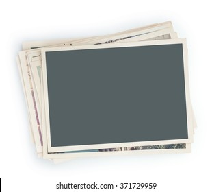 Stack Of Photos Isolated