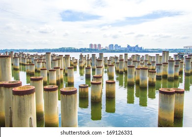 Stack piles for building foundation
