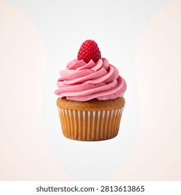 Stack of pink macarons on white plate with wooden background