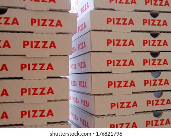 Stack Of Pizza Boxes