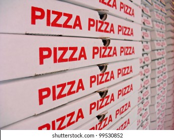 Stack Of Pizza Boxes