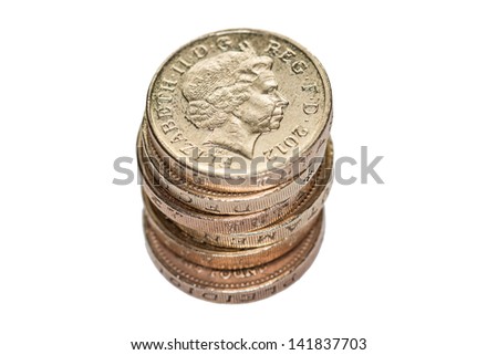 A Stack of Pound Coins