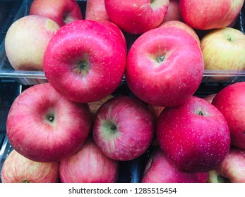 Stack of red apples