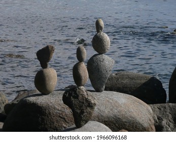 stack of rocks by the sea