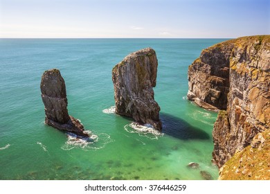 Stack Rocks Pembrokeshire Coast National Park Stock Photo 376446259 ...