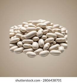 Stack of round silver coins with smooth edges on white surface