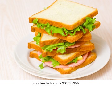 stack of sandwiches