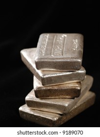 Stack Of Silver Bullion