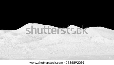Stack of snow landscape isolated