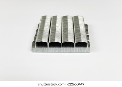 Stack Staples Isolated On White Background Stock Photo 622650449 ...