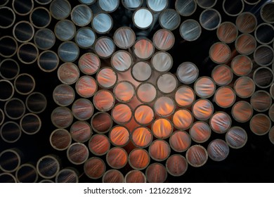 Stack of Steel Pipes