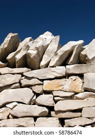 stack stone on blue sky background