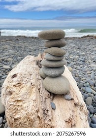 A Stack Of Stones on the beach