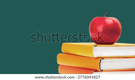 Stack of study reading books, education concept