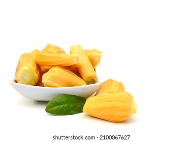 Stack sweet jack-fruit on white 