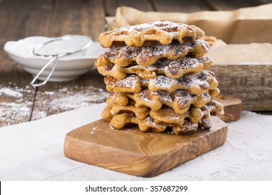 Stack Of Sweet Potato Waffles