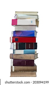 Stack Textbooks Isolated On White Stock Photo 203094199 | Shutterstock