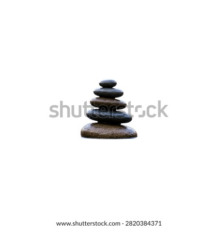 Stack of three black rubber rings with varying diameters, isolated on white background
