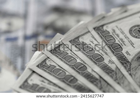 Stack of Twenty Dollar Bills on Table, Financial Concept, Wealth, Money, Cash, Currency, Savings, Investment, Riches