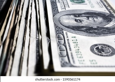 Stack of US paper currency