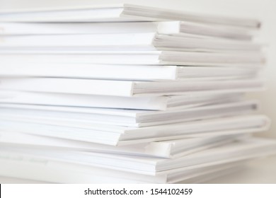 Stack White Books On White Background Stock Photo 1544102459 | Shutterstock