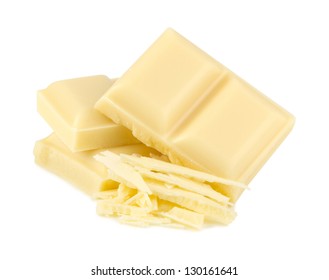 stack of white chocolate