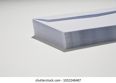 Stack of white envelopes