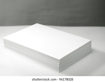 Stack Of White Printer And Copier Paper