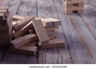 stack of wooden block with white background and free copy space