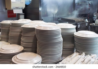 Stacked Dinner Plates